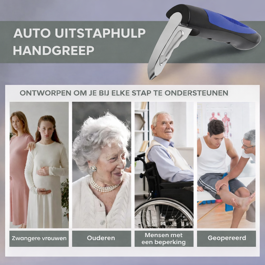 2-in-1 Auto Uitstaphulp met Veiligheidshamer